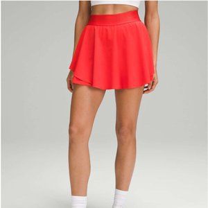 Lululemon Court Rival High-Rise Skirt Color Hot Heat, size 10